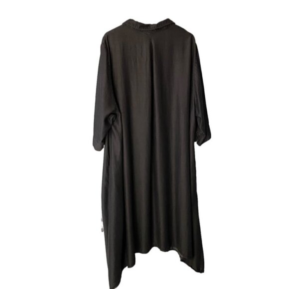 Pure by Ulla Popken Grey Lyocell Collared Shirt Dress 28/30 - Picture 3 of 5